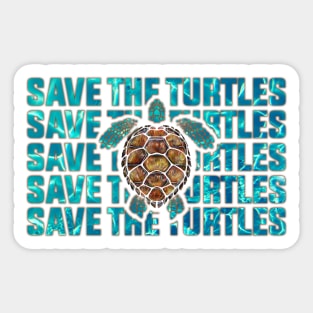 Save The Turtles Sticker